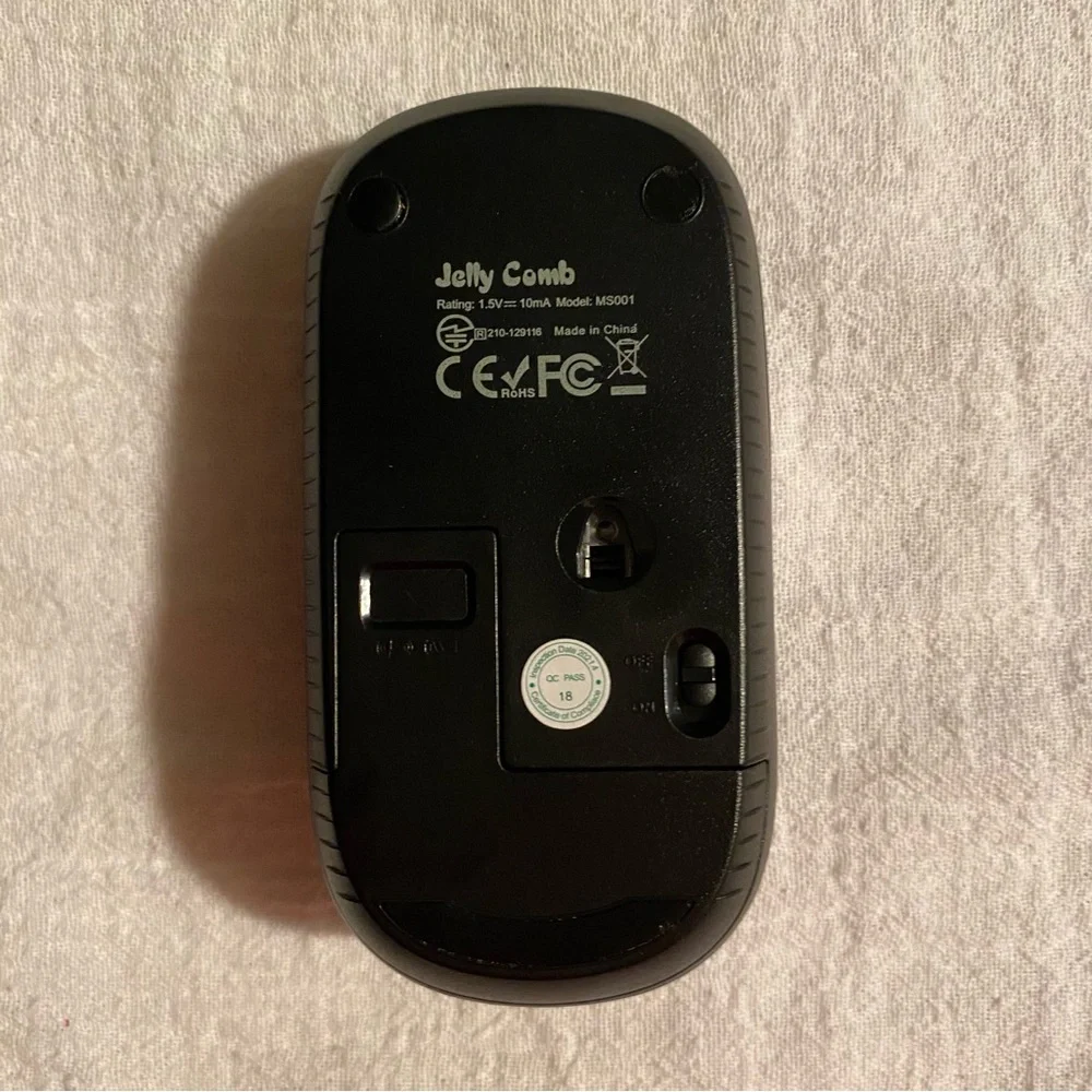-Jelly Comb 2.4G Wireless Mouse Black Color
